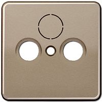 Лицевая панель Jung CD500 для розетки TV+R/TV+R+SAT светлая бронза картинка